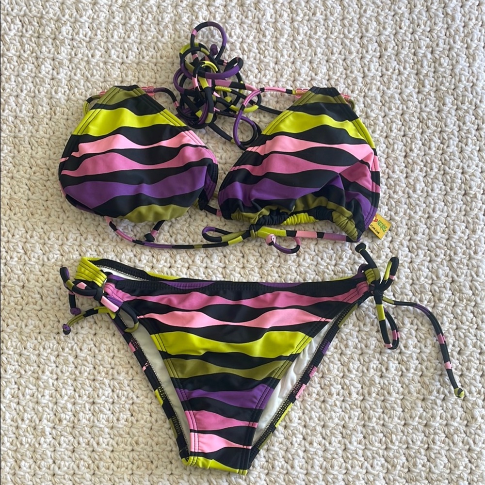 Pink and Purple Bikini